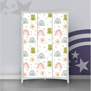 Green Frog Self Adhesive Sticker For Wardrobe