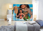 Moana Poster Self Adhesive Sticker For Wardrobe