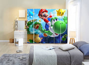 Mario Character Self Adhesive Sticker For Wardrobe
