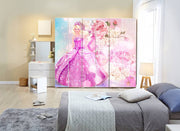 Barbie Doll Self Adhesive Sticker For Wardrobe