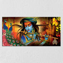 Lord Krishna with Peacock feather Canvas