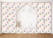 Happy Kitte Self Adhesive Sticker For Wardrobe