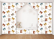 Taddy Faces Art Self Adhesive Sticker For Wardrobe