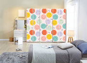 Smile Emoje Self Adhesive Sticker For Wardrobe