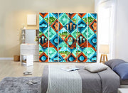 Creaon Painting Self Adhesive Sticker For Wardrobe