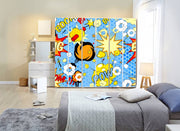 Boom, Pow Kids Self Adhesive Sticker For Wardrobe