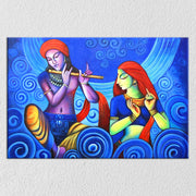 Abstract Radha Krishna Painting