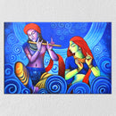 Abstract Radha Krishna Painting