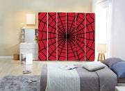 Spider Net Art Self Adhesive Sticker For Wardrobe