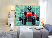 Monster Truck Self Adhesive Sticker For Wardrobe
