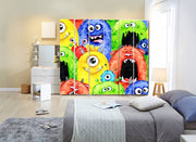 Cartoon Character Art Self Adhesive Sticker For Wardrobe