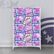 Crazy Girl Pink Self Adhesive Sticker For Wardrobe