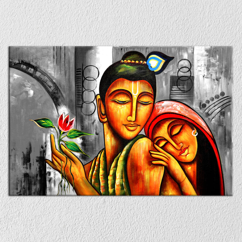 Buy Radha-Krishna Bengal Pattachitra | Buy Folk Bengal Art | Memeraki –  MeMeraki