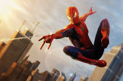 Spiderman In Action Self Adhesive Sticker For Wardrobe