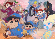 Shinchan And Friends Self Adhesive Sticker For Wardrobe