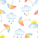 Umbrella Art Self Adhesive Sticker For Wardrobe