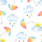 Umbrella Art Self Adhesive Sticker For Wardrobe