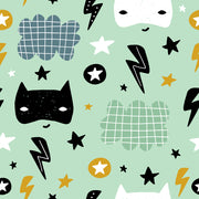Black White Kitti Faces Self Adhesive Sticker For Wardrobe