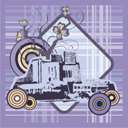 Truck Sketch Self Adhesive Sticker For Wardrobe