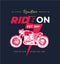 Ride On Bike Self Adhesive Sticker For Wardrobe