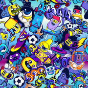 Multi Cartoon Character Self Adhesive Sticker For Wardrobe