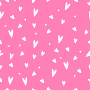 White Heart Art Self Adhesive Sticker For Wardrobe