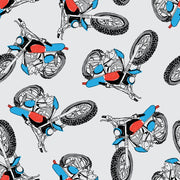 Bike Art Self Adhesive Sticker For Wardrobe
