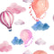 Air Baloon Drawing Self Adhesive Sticker For Wardrobe