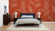 Living Room Leaf Wallpaper