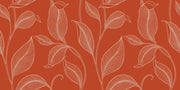 Living Room Leaf Wallpaper
