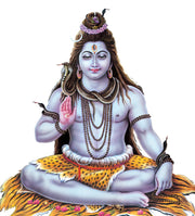 Sitting Shiv Self Adhesive Sticker Poster
