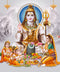 Shiv Blessed Parvati Self Adhesive Sticker Poster