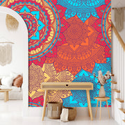 Indian Hippie Peacock Mandala Wallpaper