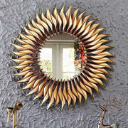 Metal Golden Mirror For House Interior