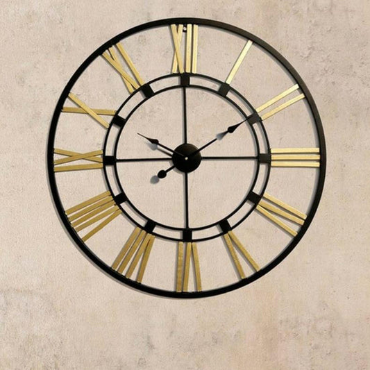 Roman Metallic Wall Clock