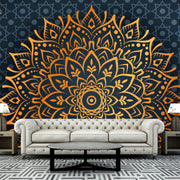 Large Half Mandala Wallpaper