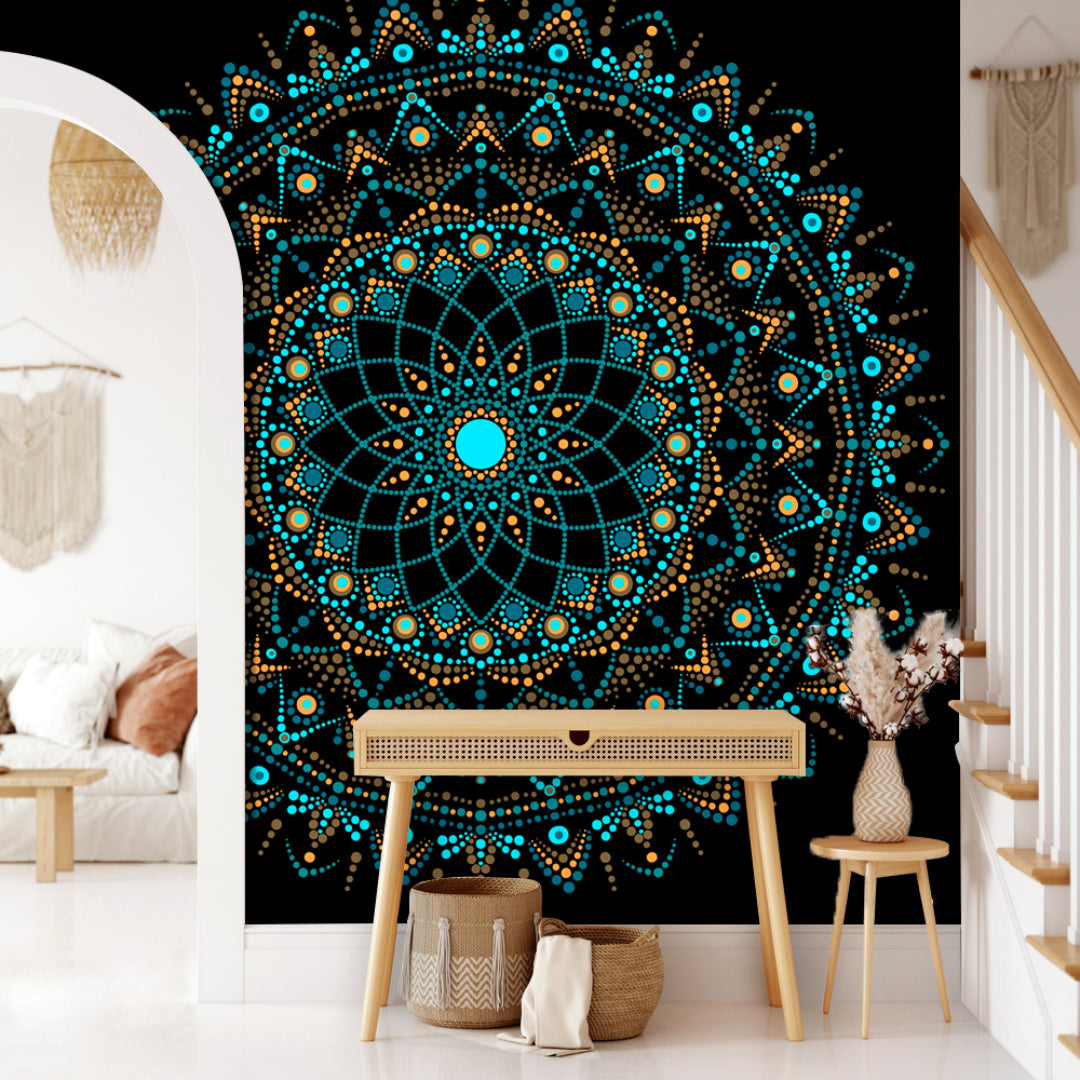 Graphic Print Mandala Wallpaper