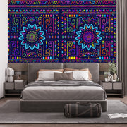 Madala Blue Purple Wallpaper