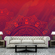 Arabic Red Mandala Wallpaper