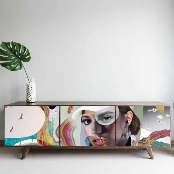 Women modern sticker