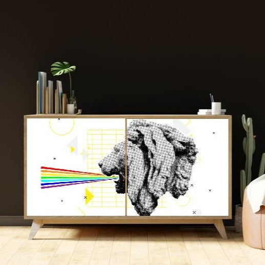 Lion-Rainbow-Sticker