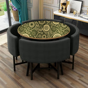 Green Shaded Mandala Art Self Adhesive Sticker For Table