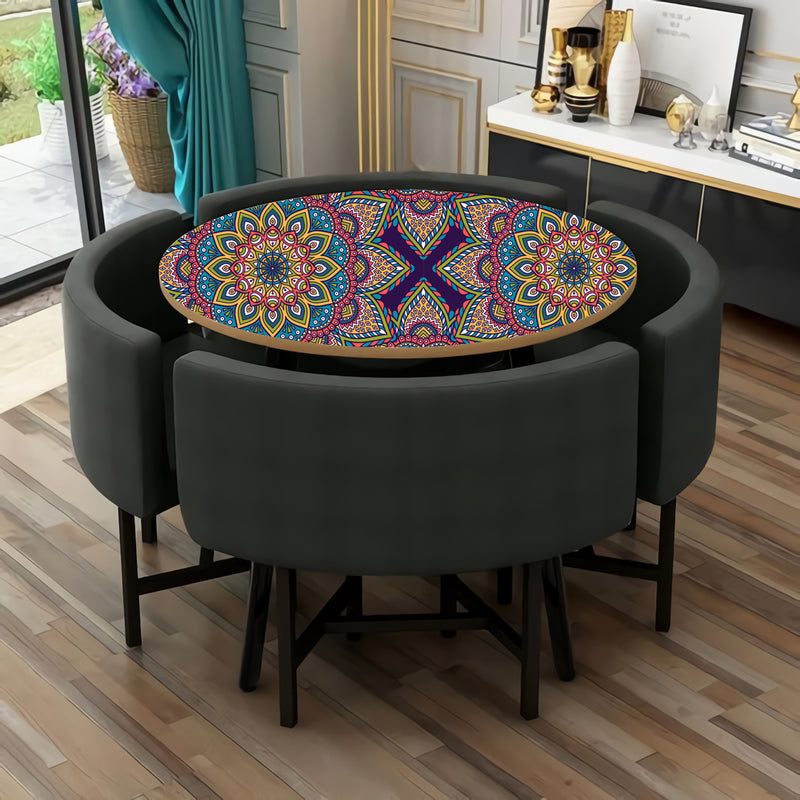 Mandala Art Self Adhesive Sticker For Table