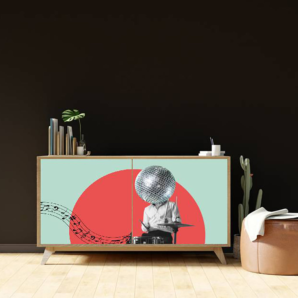 Disco Record Sticker Disco Music Sticker – Myindianthings