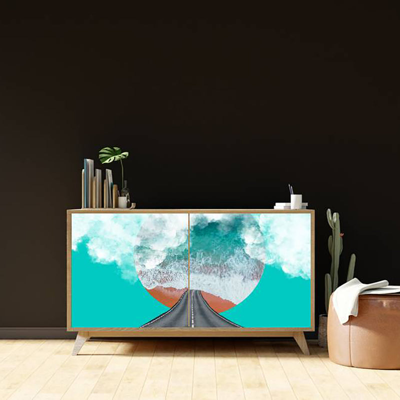 Modern Painting Sticker – Myindianthings