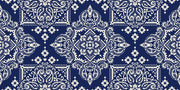 Cobalt Damask Sticker
