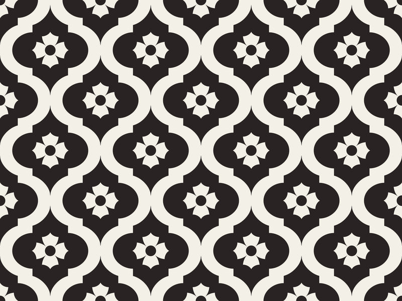 Damask pattern Sticker