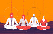 Meditating Doodle Sticker