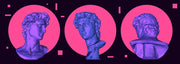 Pink Sculpture Sticker