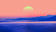 Blue sun Sticker